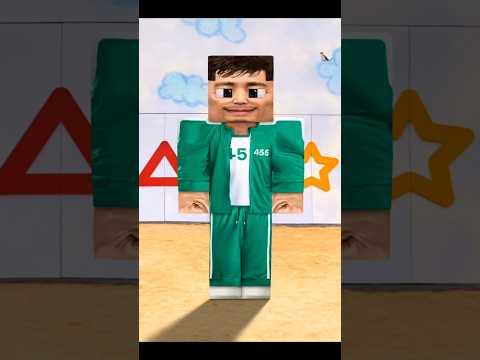 Steve and Seong Gi hun 😵✨️ #realistic #minecraft #squidgame