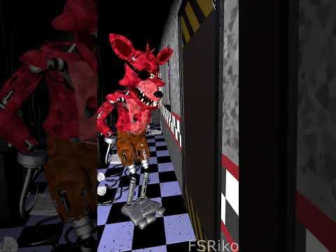 When you close the door on Foxy #fnaf #fnafmovie
