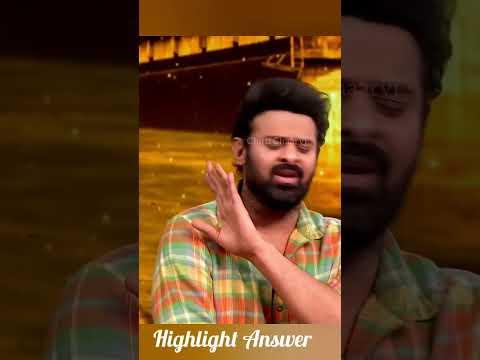 Prabhas Thuglife answer #shorts #viralshorts #shortsvideo #prabhas #unstoppable #viral #aha #nbk