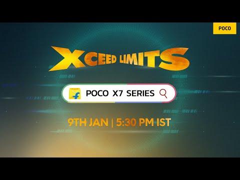 Watch the launch of #POCOX7 Series | 9th Jan; 5:30 PM IST | #flipkart