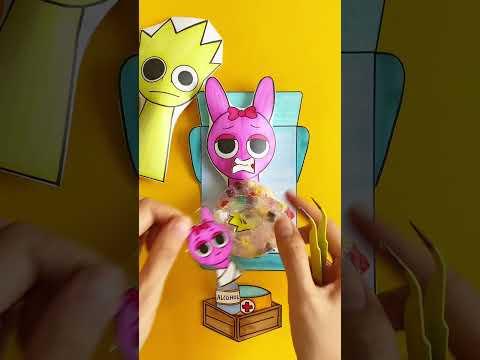 Incredibox Sprunki Rescue Pinki Pregnant Squishy Paper - Squishy Surgery ( Ghes Handmade )