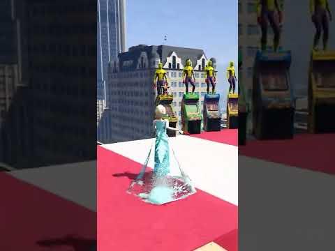 Spiderman vs Frozen Elsa ragdolls funny moments and fails #shorts