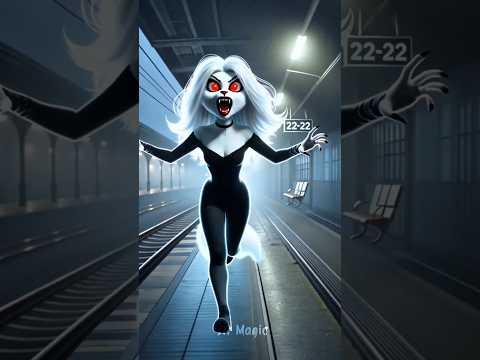 Female ghost in railway station 🙀 #cat #catsoftiktok #shortsfeed #trendingshorts #viralshorts