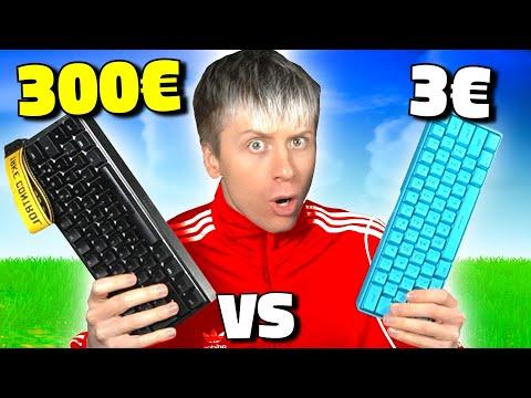 3€ VS 300€💸TASTATUR IN FORTNITE RANKED !😱