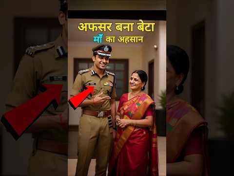 कैसे Police अफसर बना बेटा माँ का अहसान #shorts