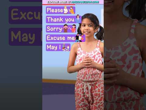 10 Magic Words 🪄 in English | Please, Sorry, Thank you & More | Adi Connection #shorts