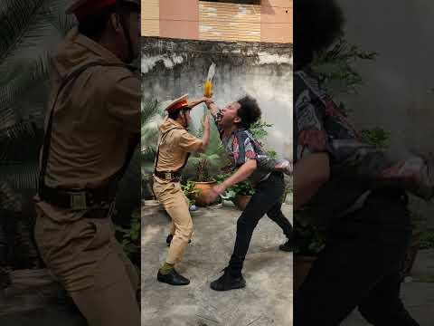 Đi đêm có ngày gặp ma...ý  xui gặp công an giỏi võ