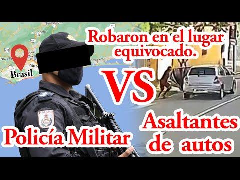 Esto les pasó por robar coches frente a la policía.