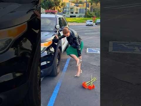 She Was In Pain From With Her High Heels, But This Policeman Came To The Rescue! #shorts