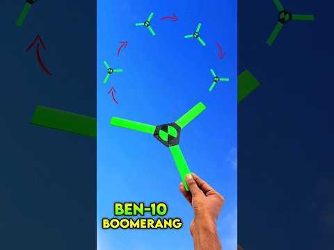 BEN-10 BOOMERANG | how to make paper boomerang