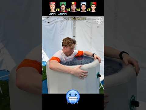 Footballers Ice Cold Challenge+Ronaldo🥶