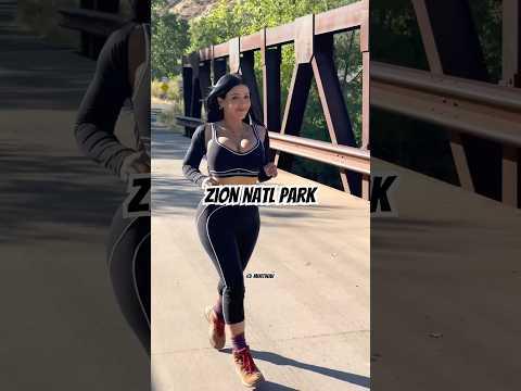 Running at Zion early mornin #zionnationalpark #workout #dodgers #foryou #viralshorts