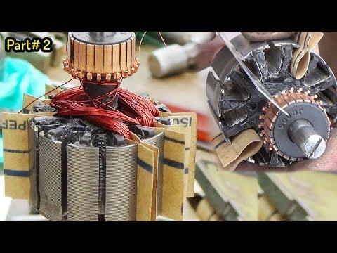 How to Rewind a AC Armature 12 Slat 24 Commutator Tooth Juicer Blender Machine Part 2
