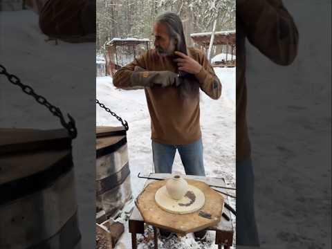 Clay pot design with hair |#shortvideo