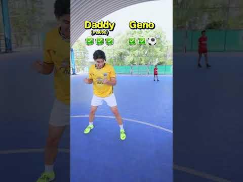 วัดความแม่นกับพ่ออายุ 70 VS 31 #football #footballshorts #ฟุตบอล #footballchallenge #shorts