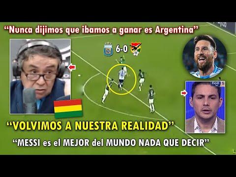 HUMILLADOS! PERIODISTAS BOLIVIANOS LLORAN LA GOLEADA de ARGENTINA VS BOLIVIA 6-0 HOY