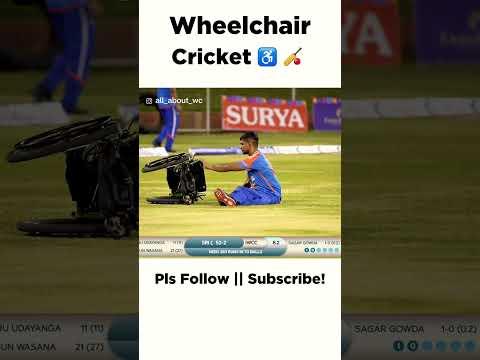 𝗪𝗵𝗲𝗲𝗹𝗰𝗵𝗮𝗶𝗿 𝗖𝗿𝗶𝗰𝗸𝗲𝘁 (18/500) ♿️ 🏏  |  #cricket #wheelchaircricket #cricketfan