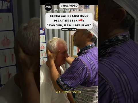 Pijat Kretek Pak Haji, Jadi Pujaan Para Bule Urat Kejepit ‼️ #reaksibule #shorts #viralvideo
