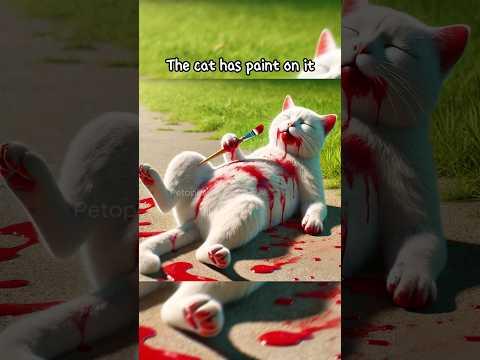 Artist Cat 😼 #cat #cute #pet #kitten #tiger