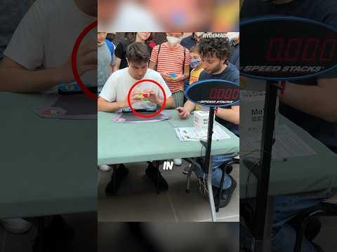 The fastest cube solver ever! 🫣 #shorts