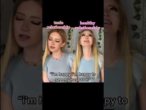 POV : toxic vs healthy relationship when seeing there partner #acting #shortsvideo  #relationship