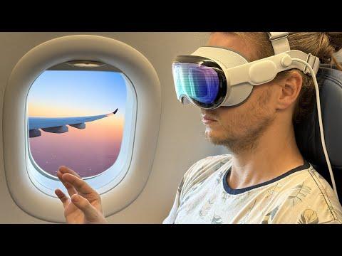I Flew 8 Hours with the Apple Vision Pro!