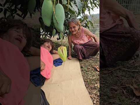 ไปกินของเขาทำไมยาย🤣🤣🥭 #funny #ยายเยาว์ #ตลก #shorts