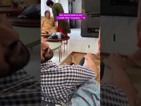 secret way to say "I love you " ❤️❤️ #marriedlife #couplegoals #yt #pregnancy #cute