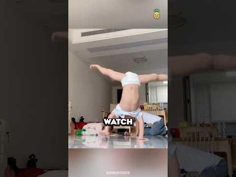Baby Breakdances and Shocks Everyone with Head Spin