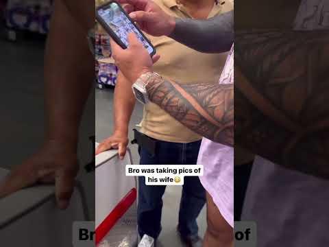 Dude catches someone taking photos of his wife. What would you do? #subscribe #reaction #fail