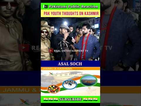 Pakistani Youth Thoughts on jammu kashmir 🫡 #pakistanireaction