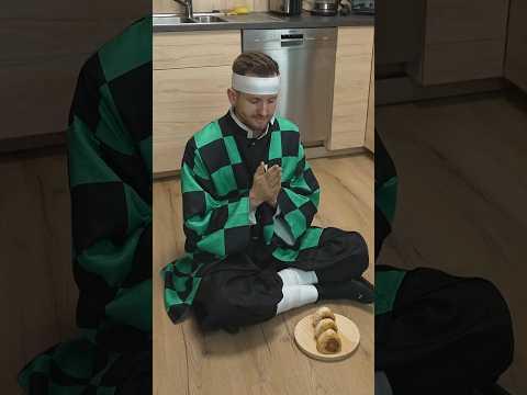 Tanjiro's Yaki Onigiri 🍙 from Demon Slayer Hashira Training Arc #tanjiro #onigiri #demonslayer