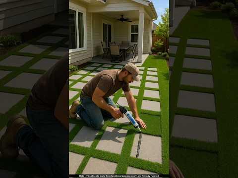 इसी कारण अमेरिका में घरों के आंगन चमकते रहते हैं 🤯 #construction