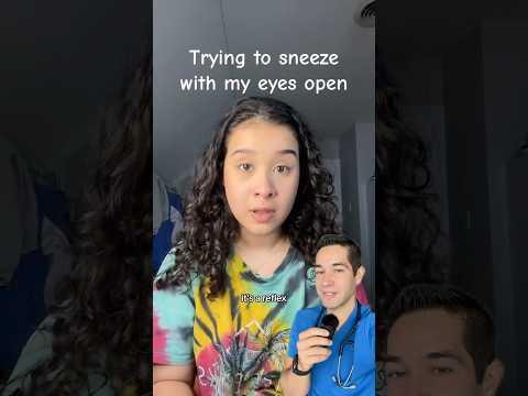 Doctor Reacts: sneezing with eyes open?!