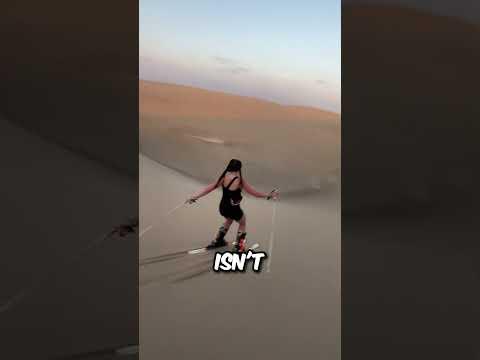 This girl couldn't afford a ski lift 🤣