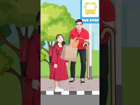 Bé học tiếng Anh qua hoạt hình giúp đỡ người khác | em bé ngoan  #binggoleaders #tienganhtreem