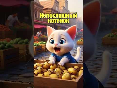 Бедняжка 1 ЧАСТЬ. Непослушный котенок #cats #мультик #ии #dalle3 #ChatGPT #aiart #кот #юмор #рек