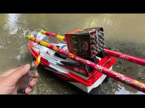 EXPERIMENT NYUMET MERCON MISSLE 16 SHOTS DENGAN KAPAL REMOT!!! SEPERTI RUDAL