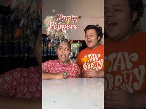My Sister Vs Me : Who will make the best Party Poppers #shorts