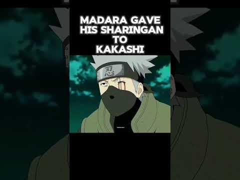 Madara gave his Sharingan to Kakashi 😭✨#naruto #anime #akiratoriyama #dragonball #edit #shorts