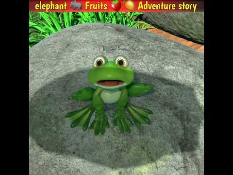 Elephant's Fruit-Filled Adventure: Join the Journey on YouTube!#shorts