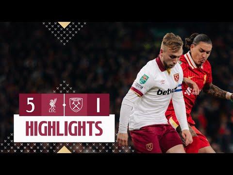 Liverpool 5-1 West Ham | Carabao Cup Highlights
