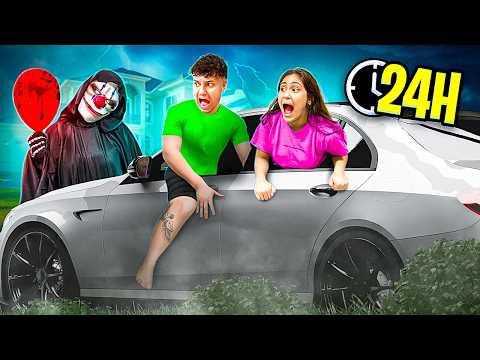 PASSAMOS 24H DENTRO DE UM CARRO! *fomos observados*