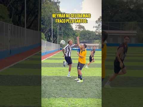 Neymar no seu dia mais fraco no Santos๐ณ๐ #futebol #humor