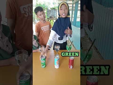 Yuk temukan warna di dalam sedotan dapat minuman #shorts