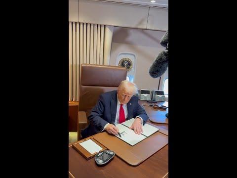 Trump proclaims 'Gulf of America Day' during Super Bowl flyover