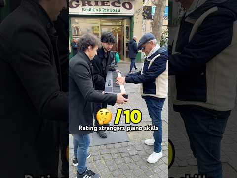 Rating strangers piano skills